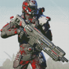 PlanetSide 2 Game Character Diamond Painting