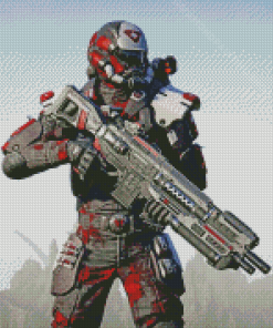 PlanetSide 2 Game Character Diamond Painting