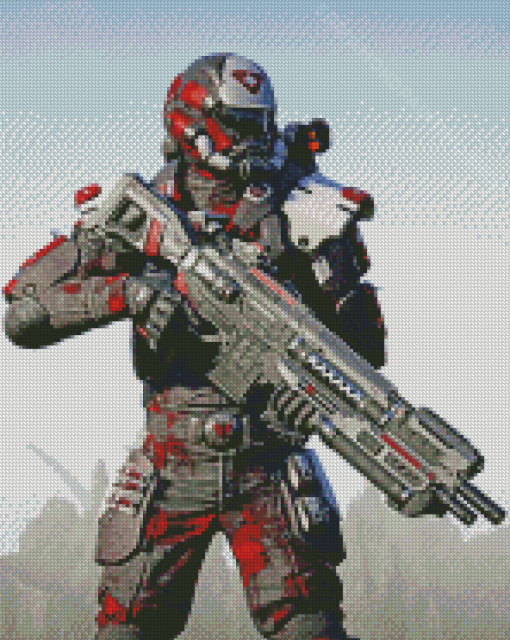 PlanetSide 2 Game Character Diamond Painting