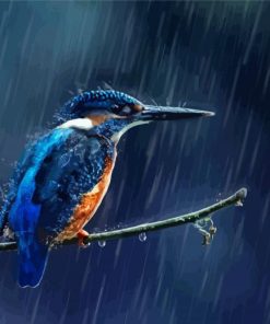 Rain And Bird Diamond Painting