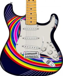 Rainbow Fender Stratocaster Guitar Diamond Painting