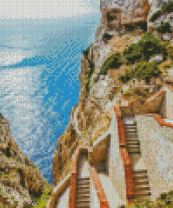 Sardinia Stairs Diamond Painting