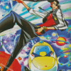 Space Dandy Serie Diamond Painting