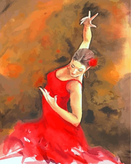 Spanish Flamenco Dancer Art Diamond Painting
