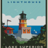 Split Rock Lighthouse Lake Superior Minnesota Poster Diamond Painting