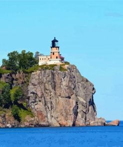 Split Rock Lighthouse USA Minnesota Diamond Painting