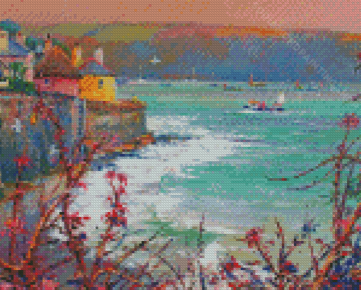 St Mawes Springtime Diamond Painting