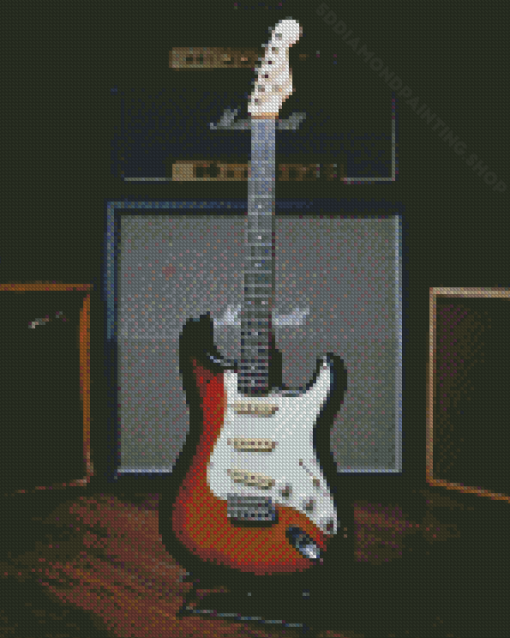 Strat Guitar Diamond Painting