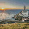 Sunrise In Baily Lighthouse Dublin Ireland Diamond Painting