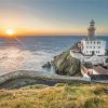 Sunrise In Baily Lighthouse Dublin Ireland Diamond Painting