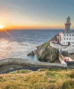 Sunrise In Baily Lighthouse Dublin Ireland Diamond Painting