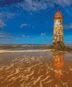 Talacre Lighthouse North Coast Wales Diamond Painting