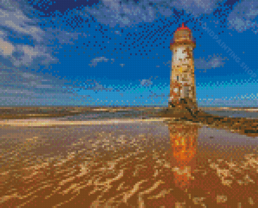 Talacre Lighthouse North Coast Wales Diamond Painting