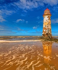 Talacre Lighthouse North Coast Wales Diamond Painting