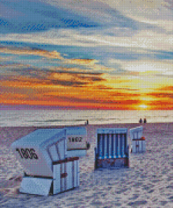 The Sylt Beach Chairs Diamond Painting