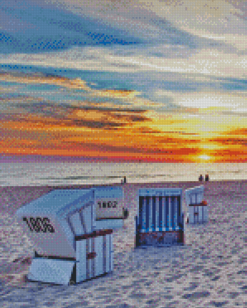 The Sylt Beach Chairs Diamond Painting