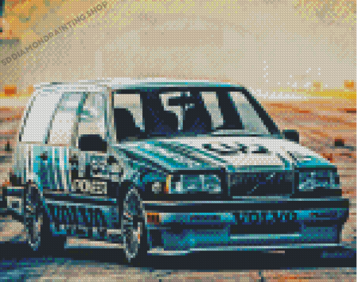 Volvo 850 Race Car Diamond Painting