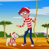 Wally And Woof Wheres Waldo Character Diamond Painting