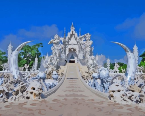 Wat Rong Khun The White Temple Diamond Painting