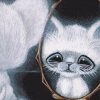 White Cat In The Mirror Diamond Painting