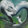 White Dragon Diamond Painting