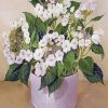 White Hydrangeas Plant Pot Diamond Painting