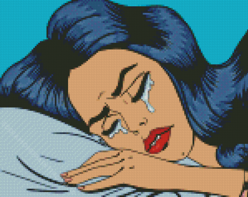 Woman Crying Diamond Painting