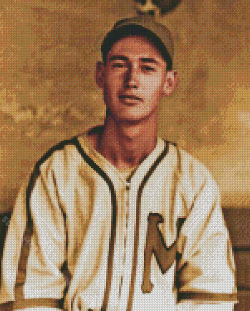 Young Ted Williams Diamond Painting