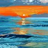 Abstract Landscape Of Sea Diamond Painting