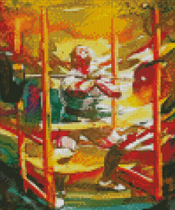 Abstract Weightlifting Diamond Painting