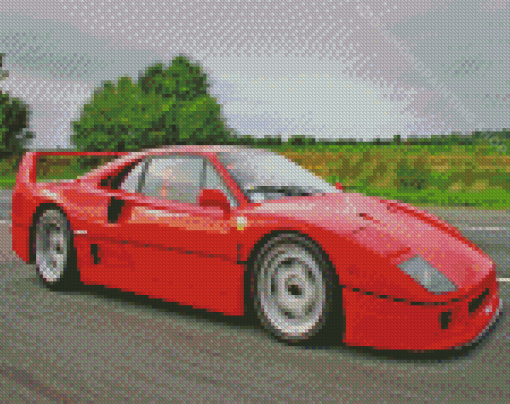 Aesthetic Ferrari F40 Diamond Painting