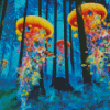 Aesthetic Jellyfish In The Forest Diamond Painting