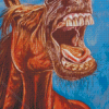 Aesthetic Laughing Horse Diamond Painting