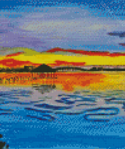 Aesthetic Sunrise On The Indian River Diamond Painting