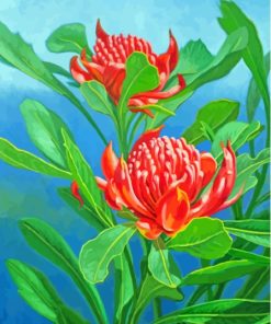 Aesthetic Waratah Diamond Painting