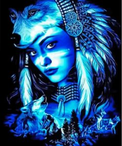 Aesthetic Native Lady Art Diamond Paintings