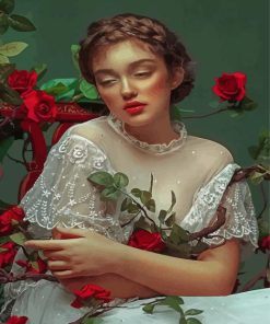 Aesthetic Queen Of Roses Diamond Painting