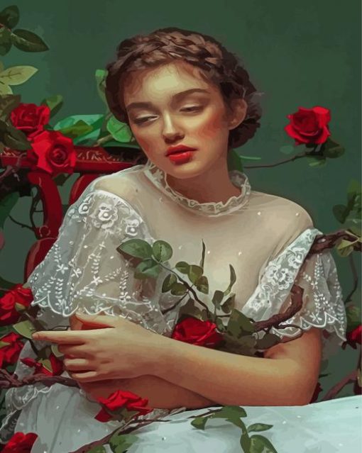 Aesthetic Queen Of Roses Diamond Painting