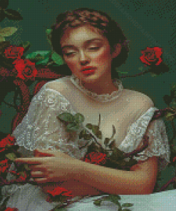 Aesthetic Queen Of Roses Diamond Painting