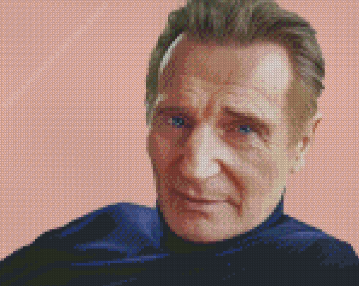 Actor Liam Neeson Diamond Painting