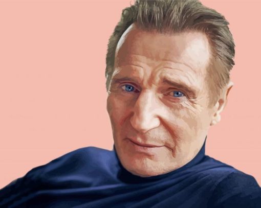 Actor Liam Neeson Diamond Painting