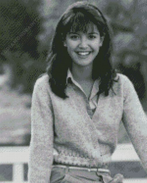 Black And White Phoebe Cates Diamond Painting