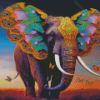 Butterfly Elephant Diamond Painting