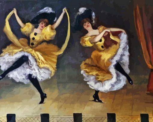 Can Can Dancers Diamond Painting