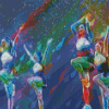 Cheerleaders Pop Art Diamond Painting