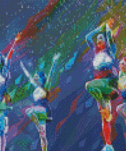 Cheerleaders Pop Art Diamond Painting