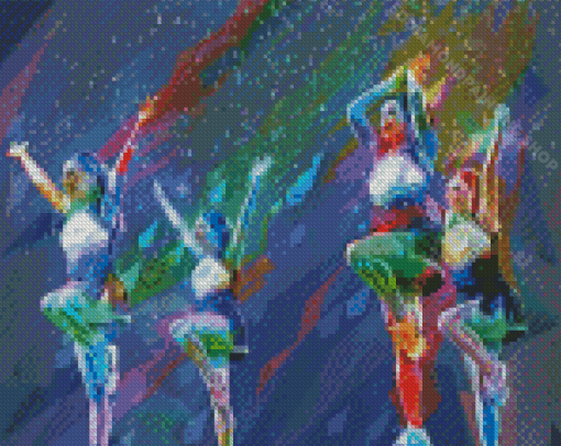 Cheerleaders Pop Art Diamond Painting