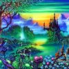 Colorful Fantasy Forest Castle Diamond Painting