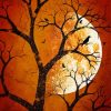 Cool Orange Moon Diamond Painting