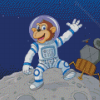 Cool Space Astronaut Chimp Diamond Painting